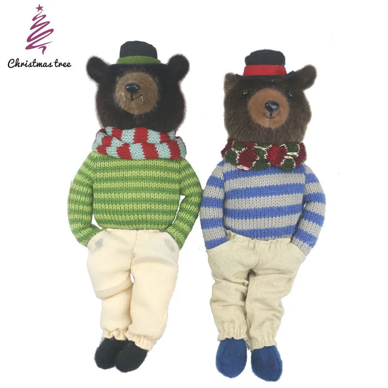 

26cm cute animal bear doll christmas decoration gift kawaii doll bear toys for children stuffed bear toy