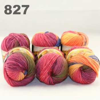 

6x50gr Skeins NEW Chunky Hand Coarse Knitting Scores wool yarn 827