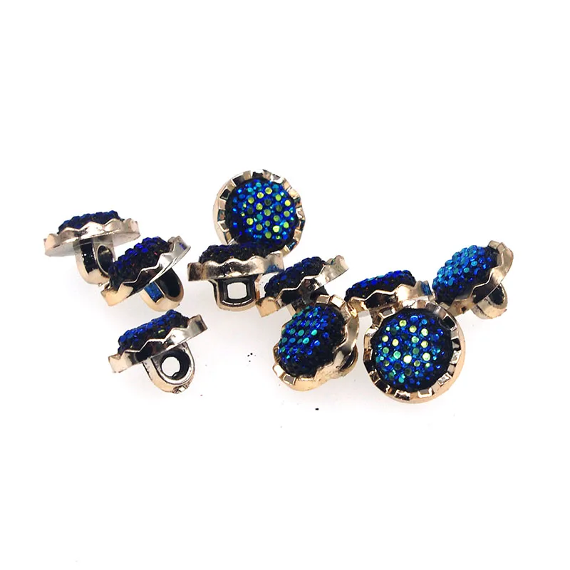 

SHINE 20PCs Plastic Sewing Buttons Scrapbooking Round Blue Buff Shank Beads 13mm Dia. Costura Botones Decorate bottoni botoes