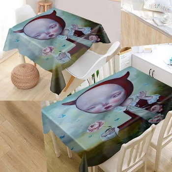 

Custom Dilka Bear Table Cover Oxford Waterproof Tablecloth Can Wash The Tablecloths For Kitchen Wedding Hotel Decoration