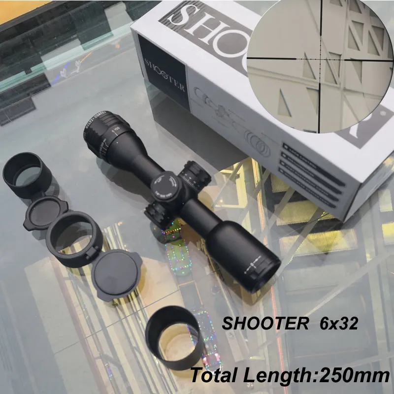 Shooter 6x32 krótkie taktyczne lunety myśliwskie CAZA 1 cal rury Mil-dot celownik optyczny lunety Shooter 6x32 krótkie taktyczne lunety myśliwskie CAZA 1 cal rury Mil-dot celownik optyczny lunety