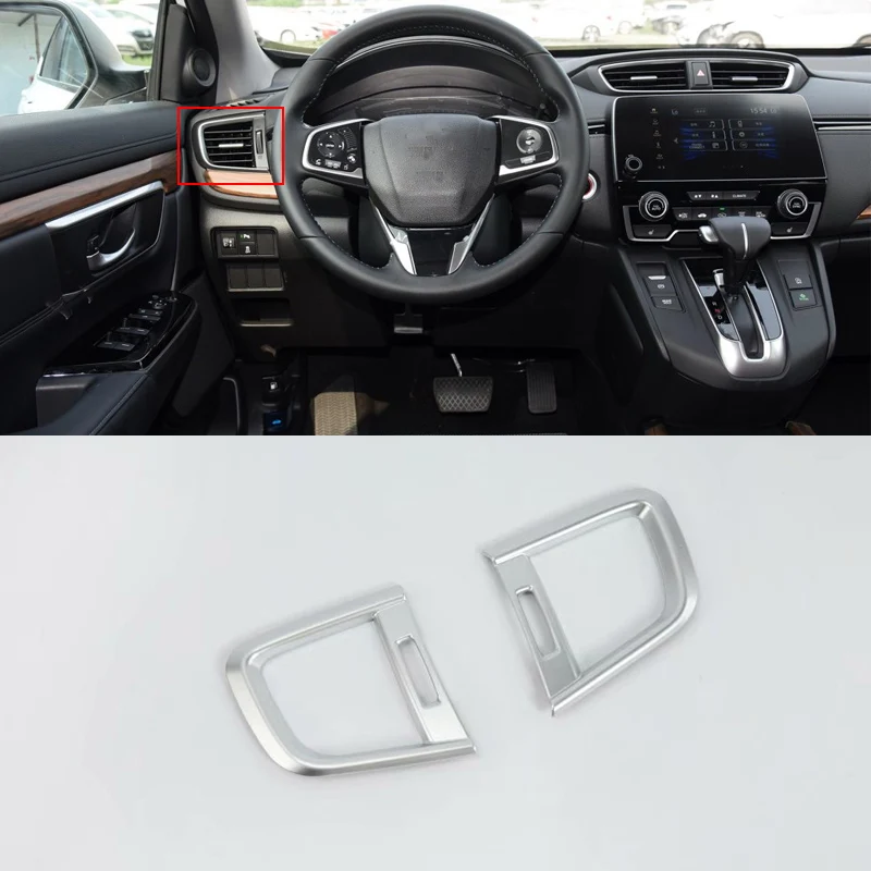 

Car Accessories Interior Decoration ABS Front Side Air Vent Outlet Cover For Honda CRV 2018 Car Styling
