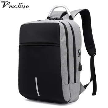 

VMOHUO Men Backpack Brand Canvas Large Capacity Laptop Notebook Bag for Men Waterproof Back Pack School Backpack Bags Mochila