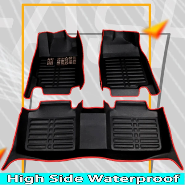 

SUNNY FOX car floor mats for Ford Fusion Mondeo Focus Edge Escape Kuga Explorer 5D car-styling carpet rugs waterproof liners