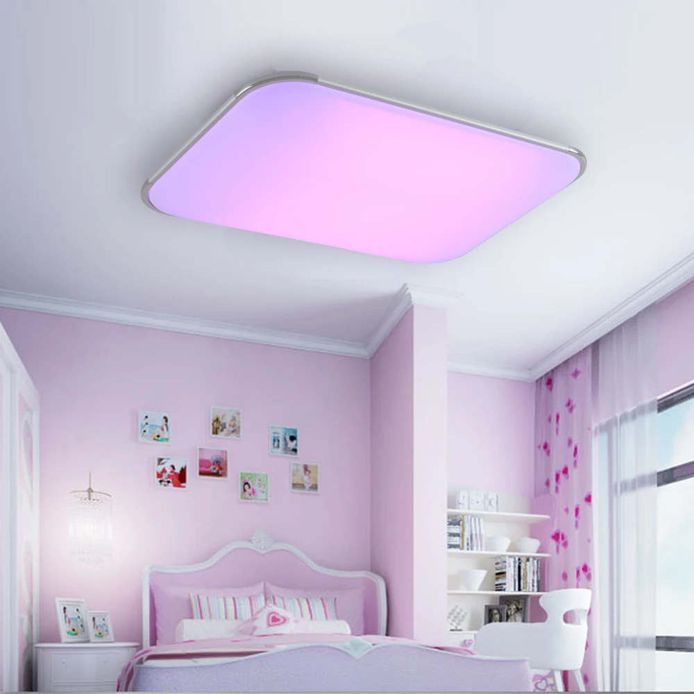 Modern Led Ceiling Lamp Remote Group Rgb Ceiling Lights For Living