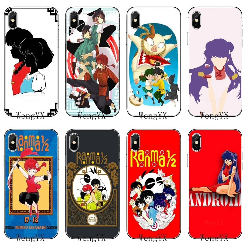 

For Xiaomi Redmi S2 3S 4 4A 4x 5 plus 6 6A Note 3 4 5 5A 6 Pro Pocophone F1 Cartoon Ranma 1 2 fashion Soft phone cover case