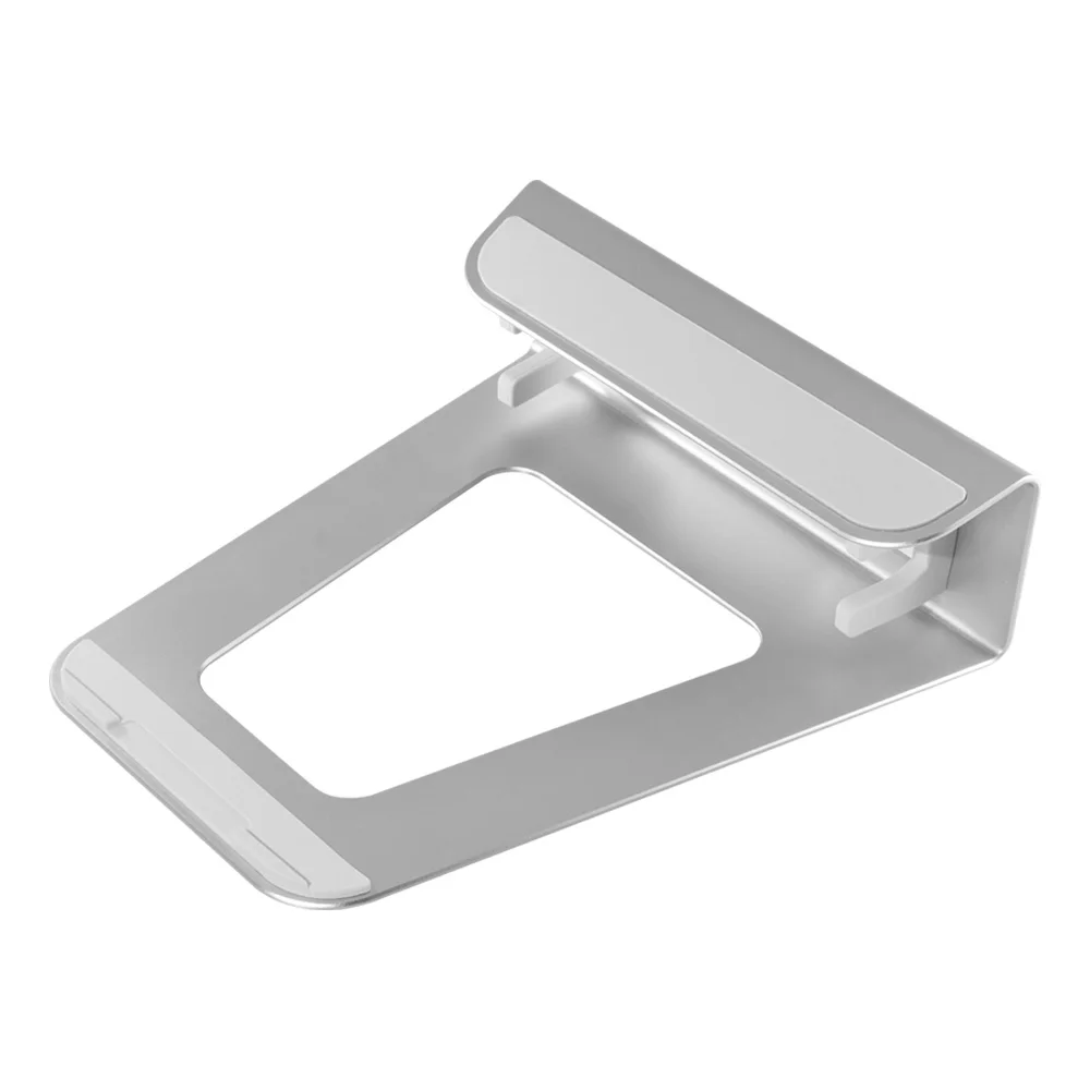 2 в 1 Функция алюминиевый сплав вертикальный кронштейн база/Эргономичная подставка для ноутбука охлаждения для Macbook Air Pro retina 11 12 13 15 дюймов - Цвет: Серебристый
