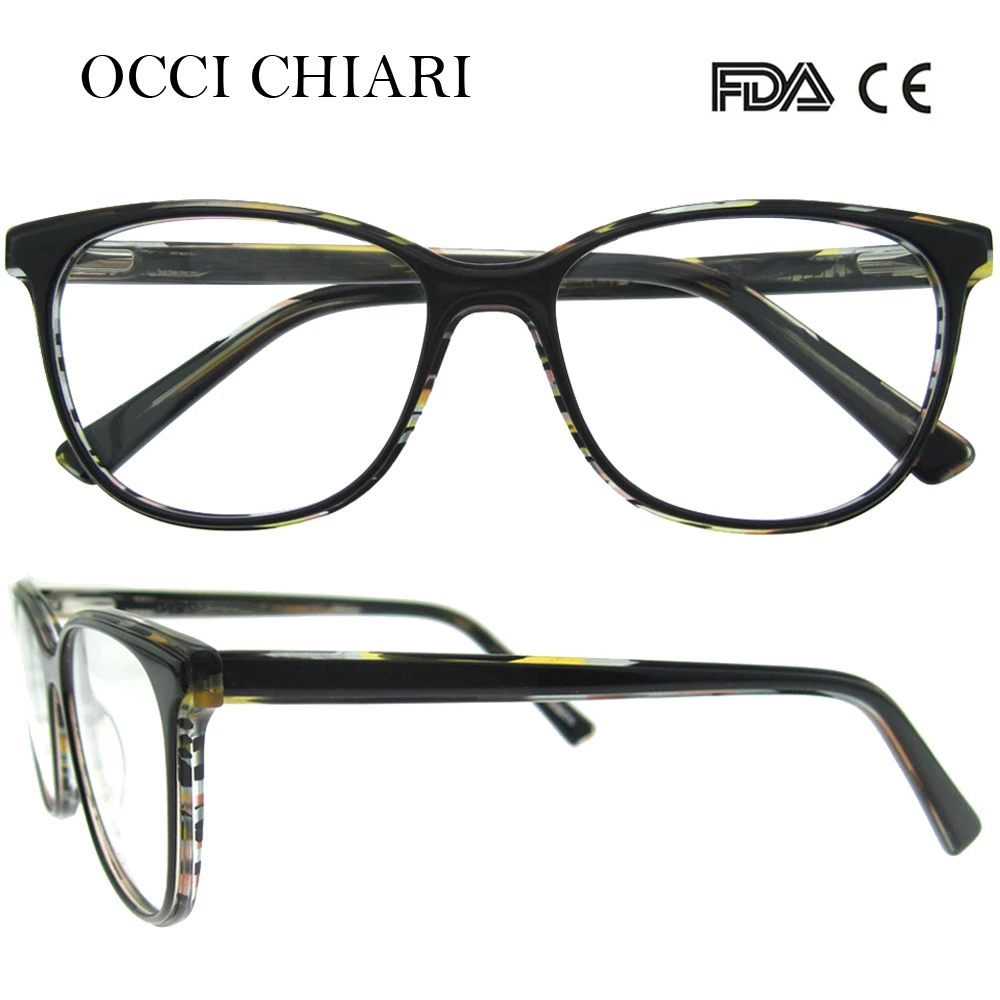 OCCI CHIARI 2018 модные ацетатные женские оптические очки оправа с полной оправой