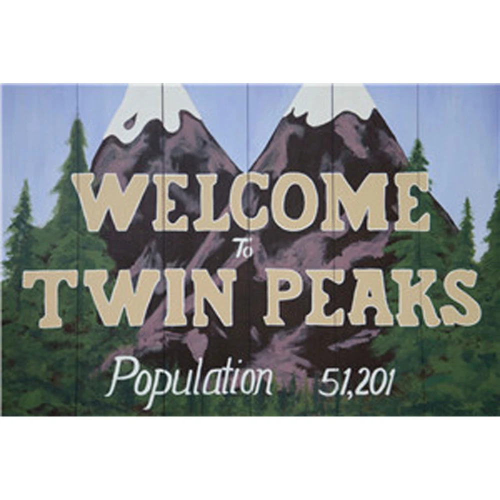 

Welcome Twin Peaks Vintage Metal Plate Tin Signs Wall Poster Decals Plate Painting Bar Club Pub Home Decor Wall 30*20cm