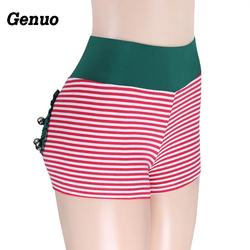 Genuo Sexy Jingle Bell Push Up Elastic Shorts Women Striped Back Ruched Pocket Sporty Sweatpants Girls 2018 Christmas Shorts Genuo Sexy Jingle Bell Push Up Elastic Shorts Women Striped Back Ruched Pocket Sporty Sweatpants Girls 2018 Christmas Shorts