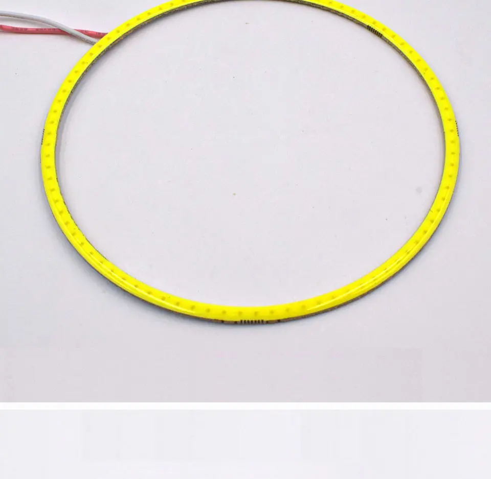 Cold White Car Angel Eye COB Light Circle Ring Headlight Lamp 12V Auto DRL Decoration Fog Lights Bulb 60CM-120CM 6000K (4)