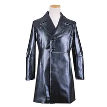 New Arrival CosplayDiy Men’s Jacket Movie Sweeney Todd Black Leather Winter Jacket Coat