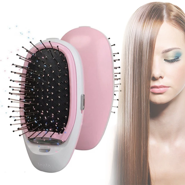 Портативная электрическая ионная расческа для волос с отрицательными ионами, расческа для моделирования волос, Магическая Расческа для укладки, электрическая расческа для волос