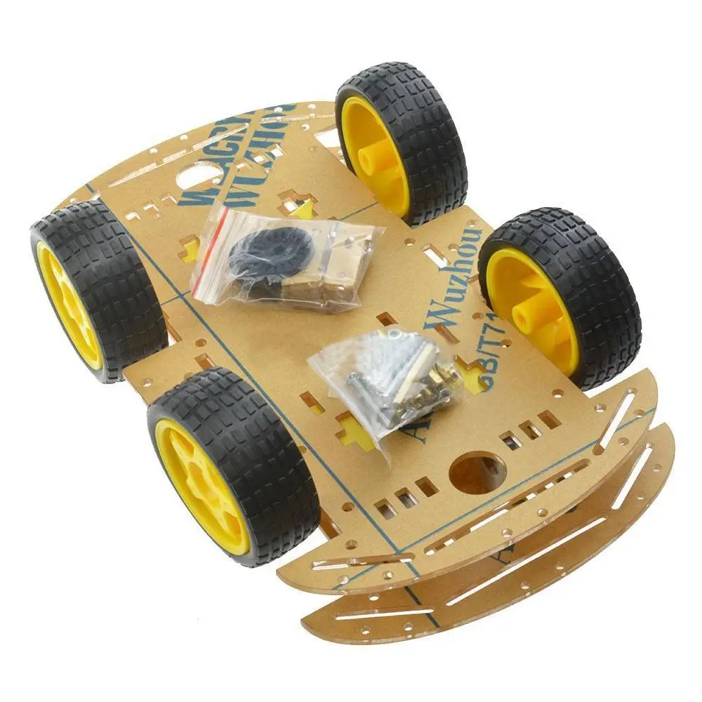 LCLL NEW 4WD робот умный автомобиль шасси наборы автомобиля с кодер скорости для Arduino