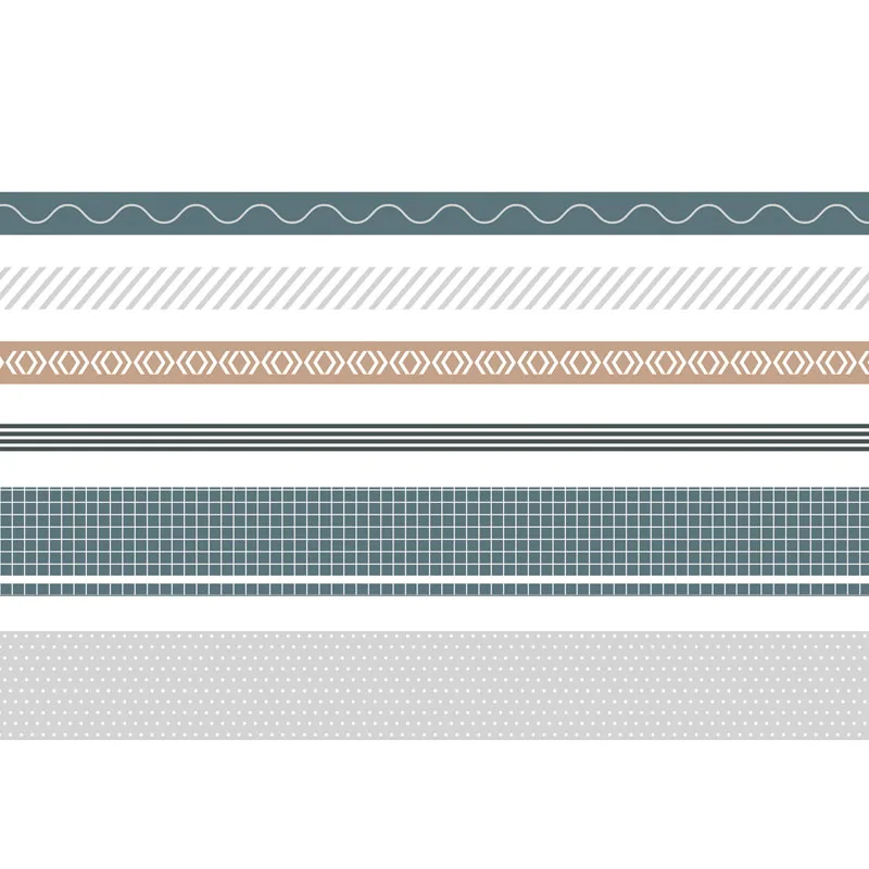 6 шт./лот Mohamm серия времени лук плед Сетка Радуга набор декоративного скотча Васи японские канцелярские принадлежности маскирующая Лента наклейки Скрапбукинг - Цвет: A