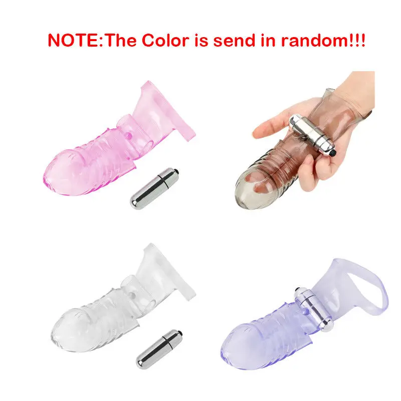 Finger Sleeve Vibrator G Spot Massager Vibrating Dildo Adult Sex Toys NEW Comfort Appeal Silicone Erotic Tool
