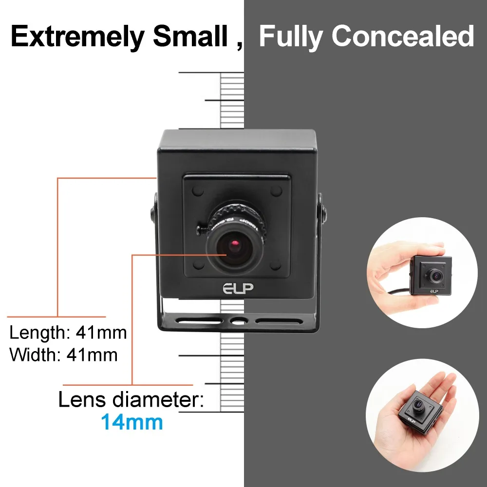Full HD 1080P Микро Мини ATM plug and play IP cctv камера безопасности с 3 6 мм объективом ELP IP1882|camera