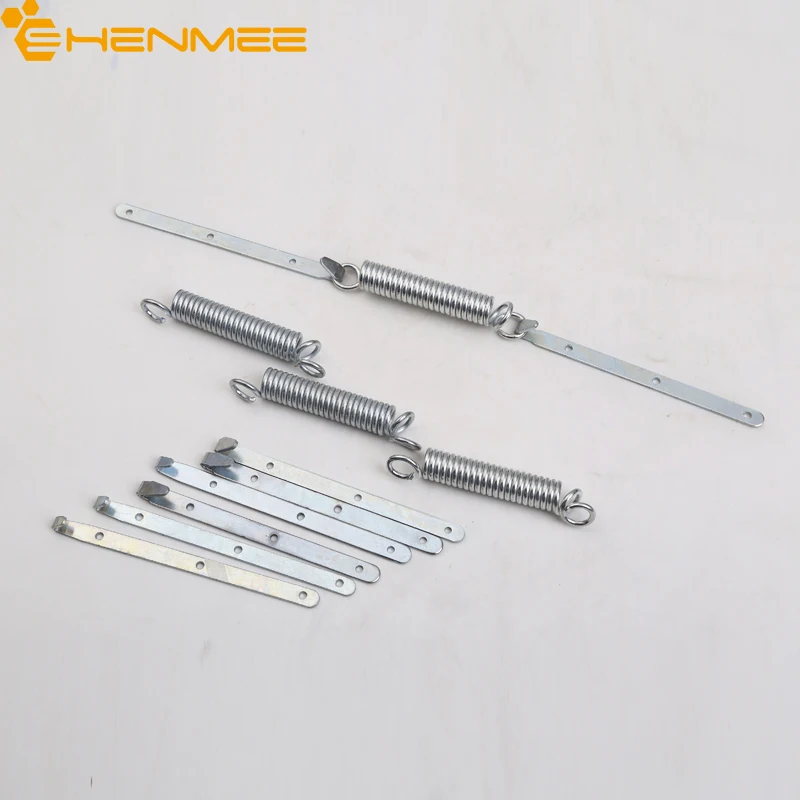 

3PCS Spring Beehive Connector Galvanized Stainless Steel For Beehive Tools 8 Hooks& 4 Springs Beehive Free Shipping