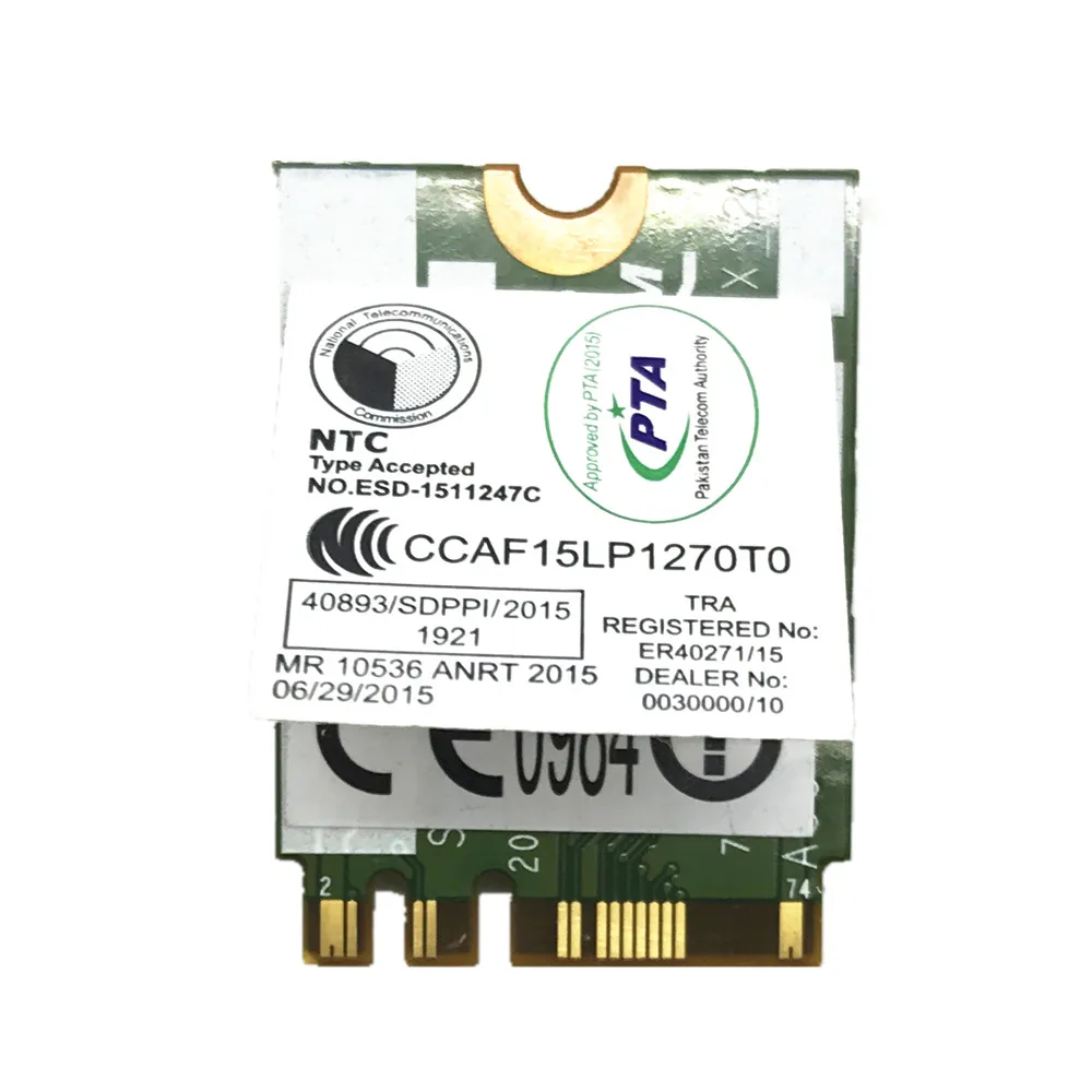 Для беспроводной карты Broadcom BCM94350ZAE DW1820A 802.11AC 867 Мбит/с NGFF Bluetooth 4 1 менее чем DW1560|wireless