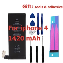 1420mAh 3.7V Li-ion Internal Battery Replacement for iPhone 4 4G With Repair Tools