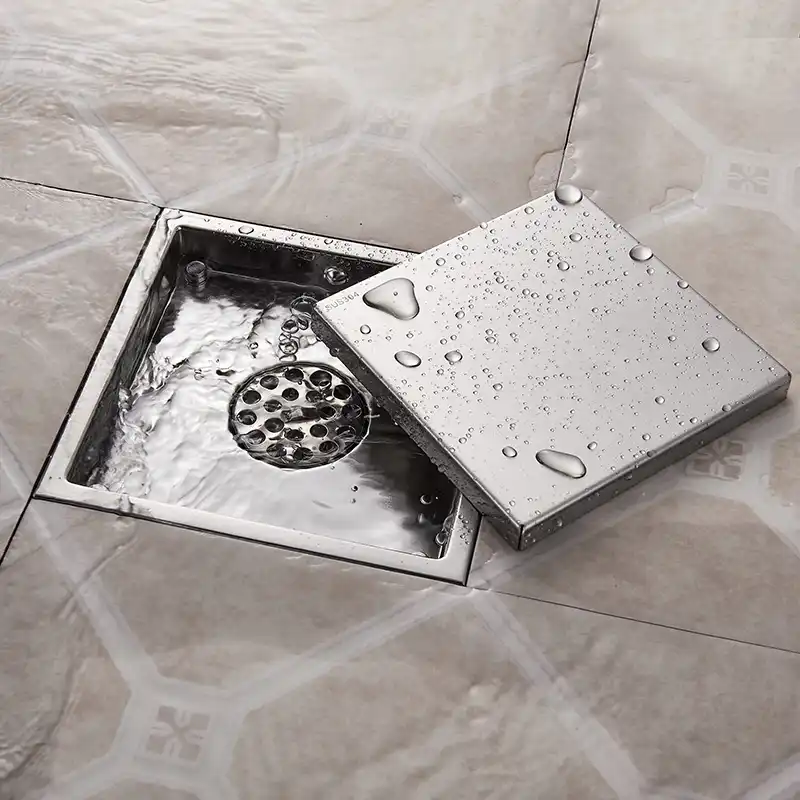 Estink Desag/üe de Ducha de Acero Inoxidable para Revestimiento de Suelo de baldosas de 60 cm para Cocina de ba/ño Drenaje Lateral