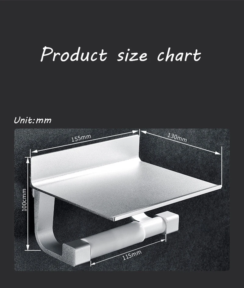 Onyzpily держатель для туалетной бумаги черный белый пространство алюминиевый держатель рулона креативный рулон бумажная коробка туалетная бумага коробка полка для ванной комнаты