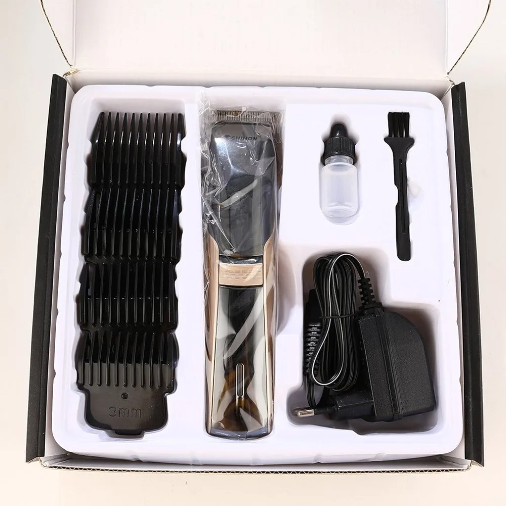 

SH-1870 Electric Hair Clipper Rechargeable Washable Hair Cutter Trimmer with Guide Combs Universal Barber Haircut Tool