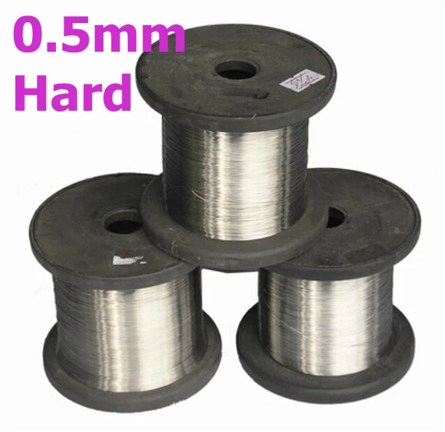 

0.5mm SS304 Stainless Steel Bright Smooth Wire Hard Condition DIY Material