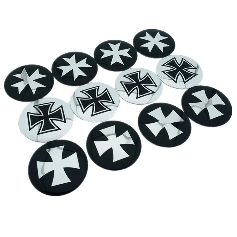 4 pcs/sets 56mm 1813 Germany Iron Cross logo Car Wheel Center Sticker Cover For Ford Skoda Volkswagen BMW Audi Volvo | Автомобили и