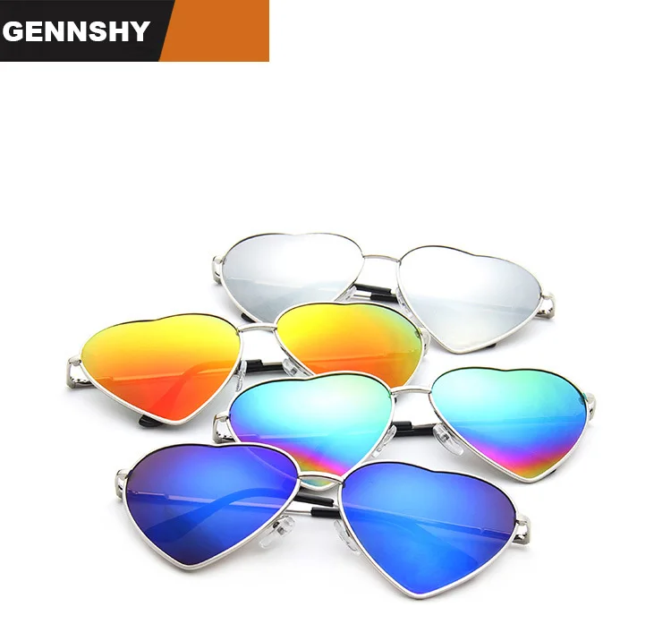 gold heart shaped sunglasses