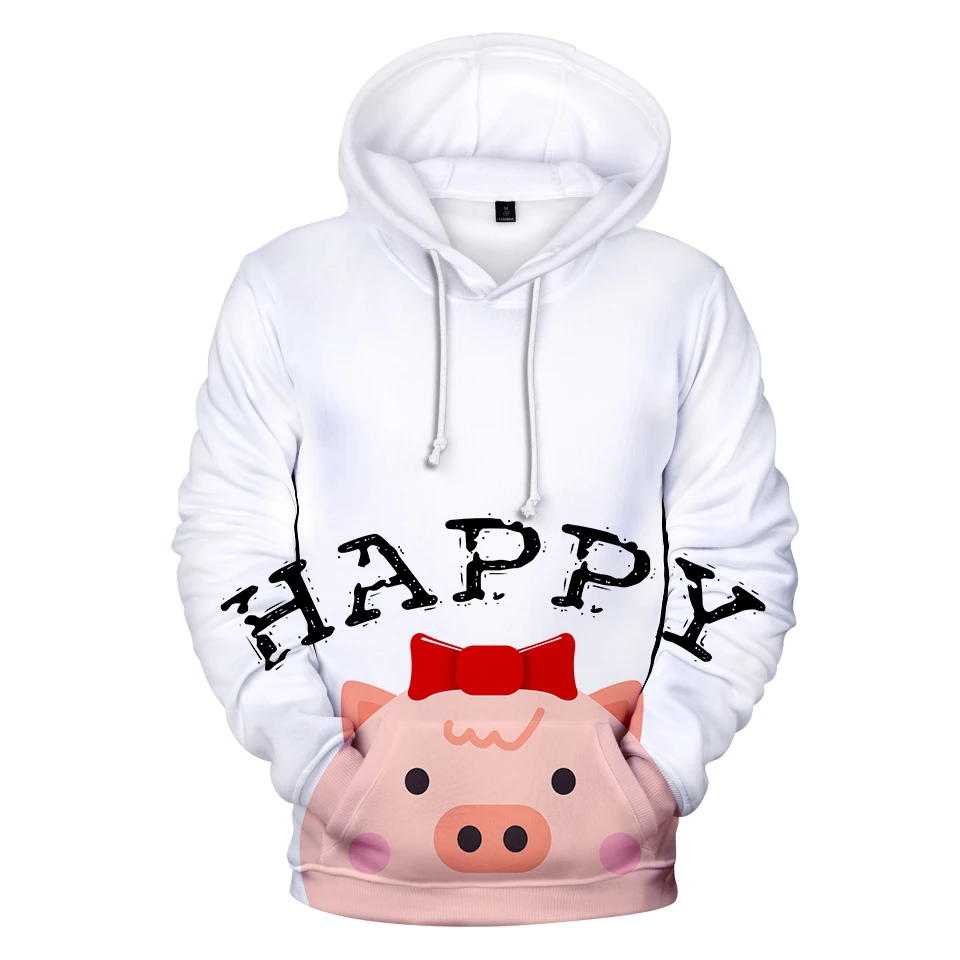 LUCKYFRIDAYF Lucky Pig 3D женские толстовки модные кавайные толстовки 3D зимние повседневные толстовки женские XXS-4XL