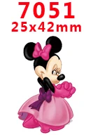 7051 30 шт мультфильм персонаж плоское украшение из смолы PR 4112 - Цвет: 7051