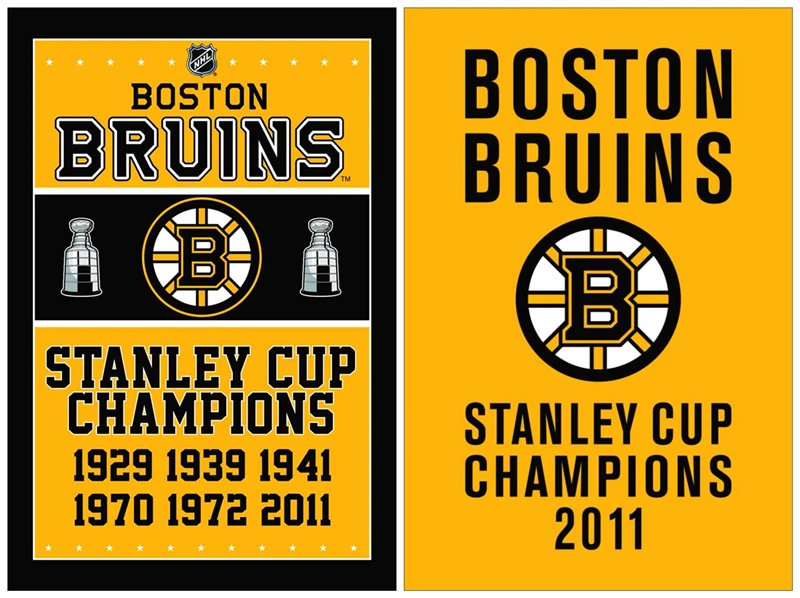 Boston Bruins Flag 3x5 ft 2011 STANLEY CUP CHAMPIONS 2 Metal Grommets