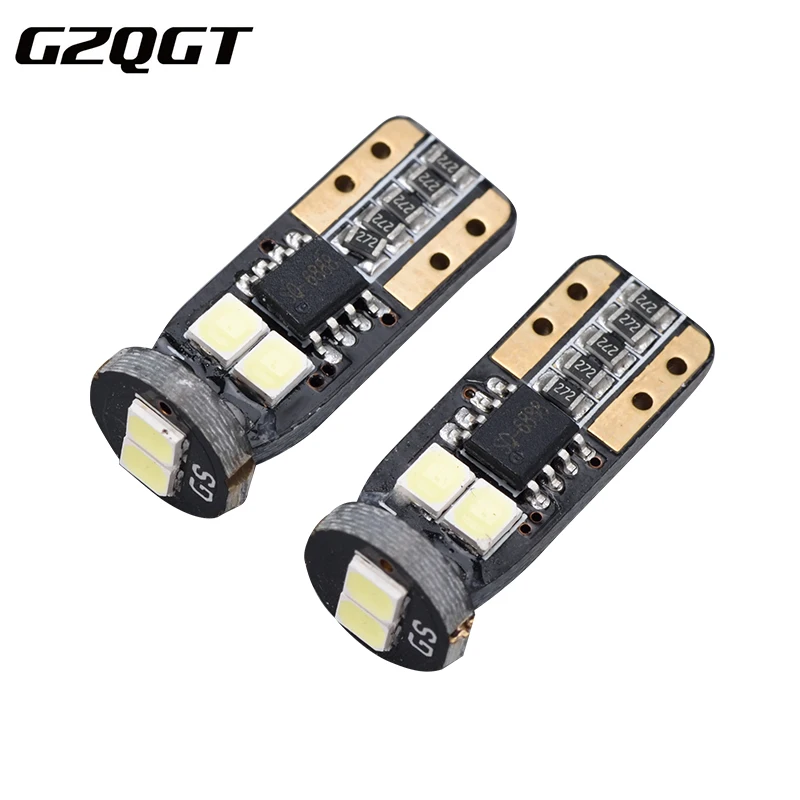 100X CANBUS T10 светодиодный лампочка W5W светодиодный 6SMD 2835 автомобильные задние лампы противотуманные DRL лампы 168 192 габаритный свет Автомобильный номерной знак свет 12 В