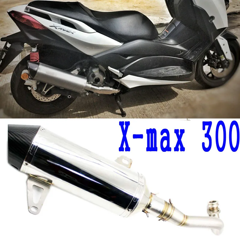 

Slip-On Install Exhaust Pipe Muffler For yamaha X-MAX 300 XMAX300 X MAX300 Middle Connect Tube 304 Stainless Steel Arrow Laser