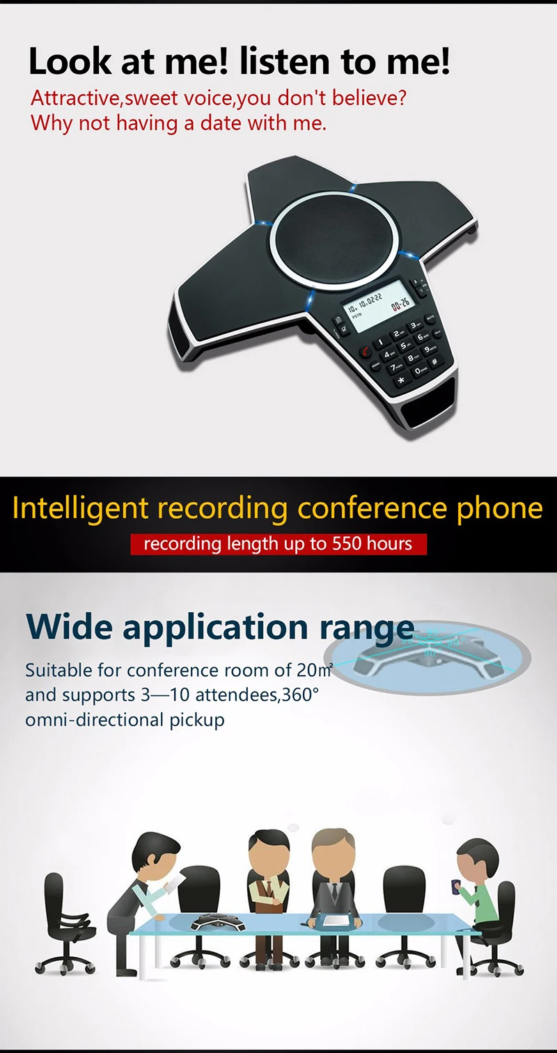 A500R стол запись на карту tf микрофон голосовой конференц-связи roomphone для аудио конференц-системы