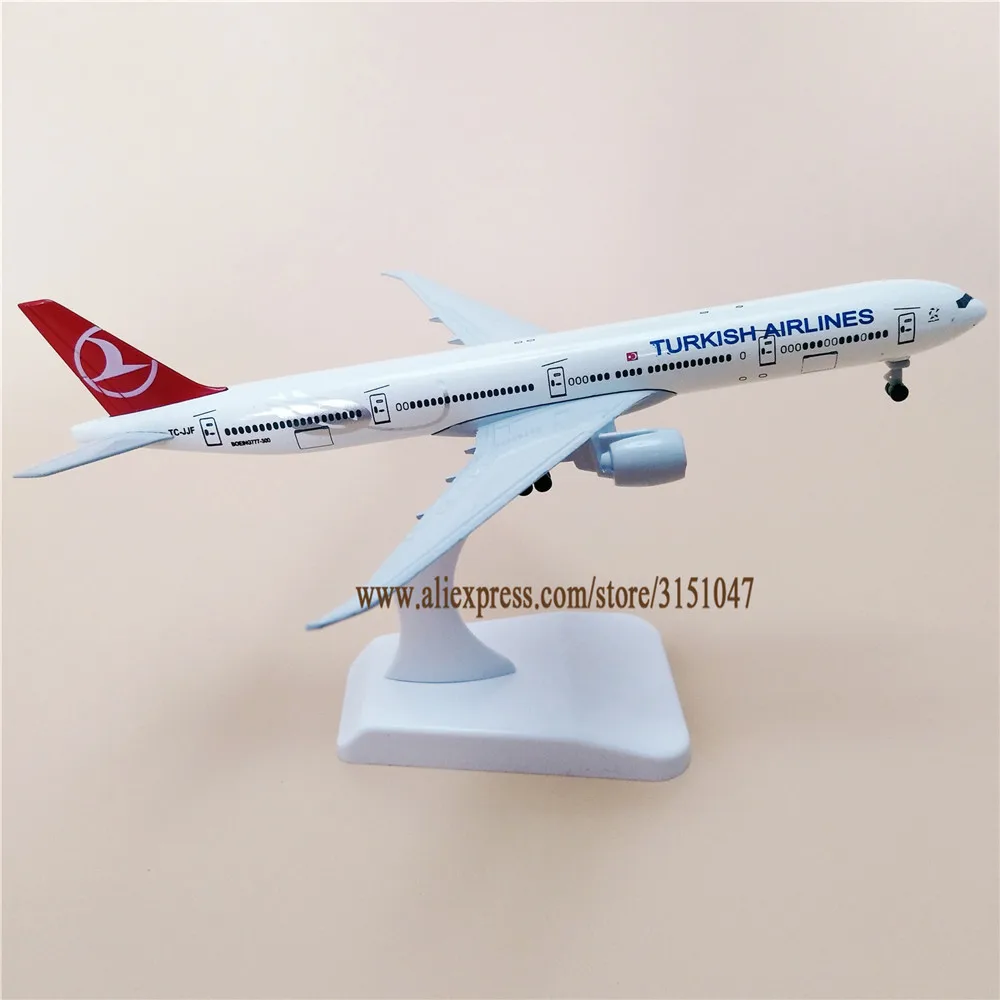 19 см металлическая модель воздушного самолета Turkish Airlines B777 300ER Boeing 777 Airways самолет w