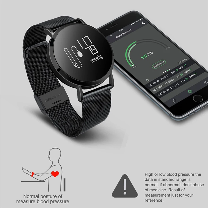 BINSSAW CV08 Смарт-часы-браслет модные Bluetooth спортивные Шагомер кровяное Кислородное давление кровяное давление спортивные наручные часы B