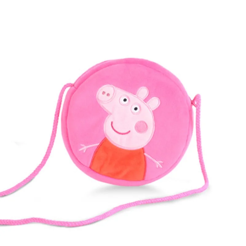 

Genuine Peppa Pig 8 Style Little Girl George Pink Pig Plush Toy Child Girl Boy Kawaii Backpack Wallet Bag Children Birthday Gift
