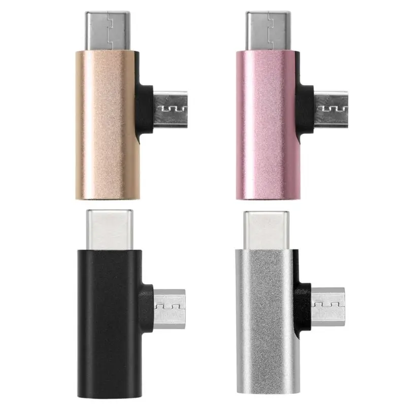 

8Pin Lightning Female to Type C + Micro USB Male Charging Converter Connector Adapter for Samsung Huawei Xiaomi Oneplus Android