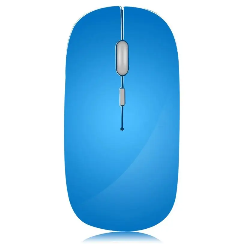 Mouse Raton 1906 T10 Slim Silent Wireless Gaming Mouse Mice For PC Laptop Computer Mouse Raton Inalambrico 18Aug3 - Цвет: Blue