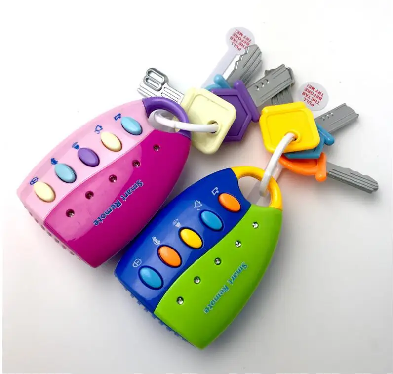 

Baby Toy Musical Car Key Toy Smart Remote Car Voices Pretend Play Education Toy tiaojia kids lab set