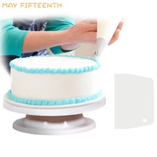 Купить вращающийся стол для торта получить скребок бесплатный инструмент для украшения торта вращающийся Вращающийся поворотный стол круглый вращающийся Спиннер вращающийся стол 132