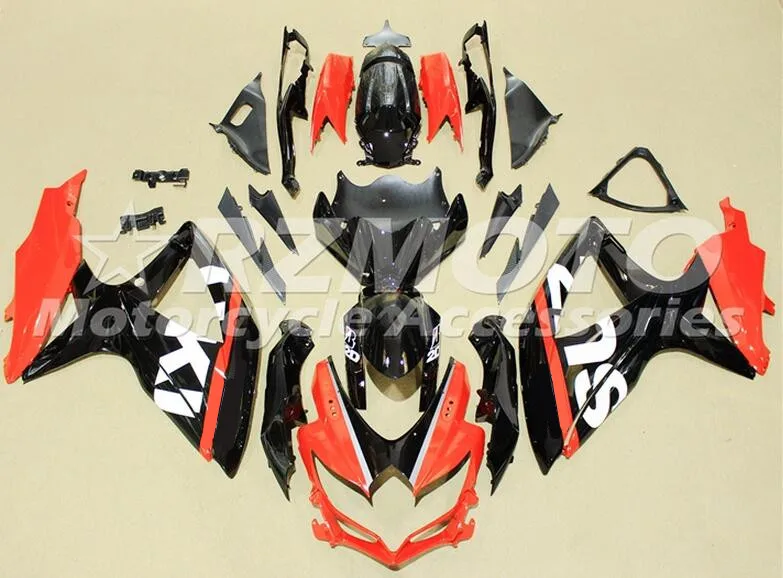 

3Gifts New ABS Fairing Kit set Fit For SUZUKI GSXR600 GSXR750 08 09 10 600 750 K8 GSXR 600 750 2008 2009 2010 nice black red