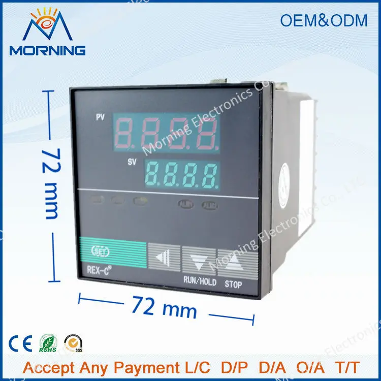 

XMTD7000P panel size 72*72mm LED digital temperature controller 32segments to run a heating