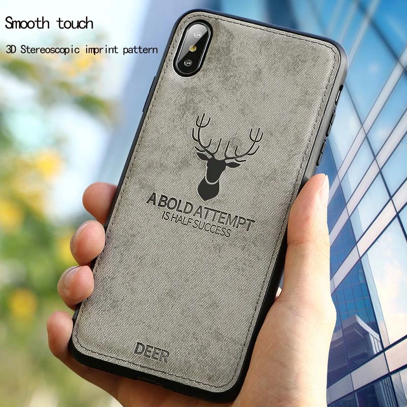 

Shockproof cloth phone case for HUAWEI P20 P20pro P20lite nova3 Case soft tpu leather Cover for VIVO X23 R17 R15