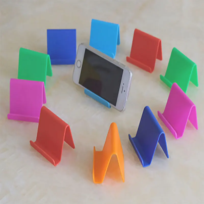 المحمولة البلاستيك منضدية الثابتة حامل هاتف الخليوي العالمي اللوحي حامل المنزل التخزين المنظم اكسسوارات