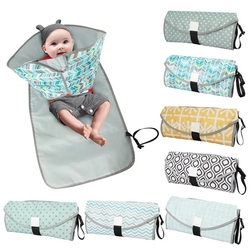 

New Baby Changing Mat Waterproof Pads Diaper Travel Multifunction Portable Baby Diaper Cover Mat Clean Hand Folding Diaper Bag