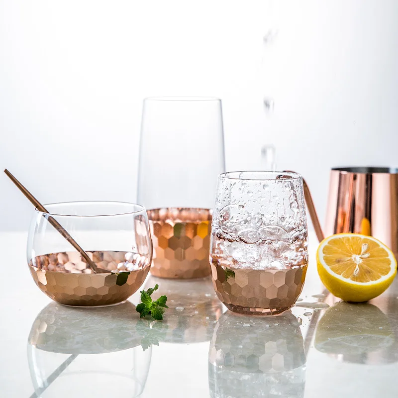 

Gold Plated Grass Beer Mugs Western American style Luxury Golden Milk/Tea/Fruit Juice Cup and Mug Creactive Drinkware