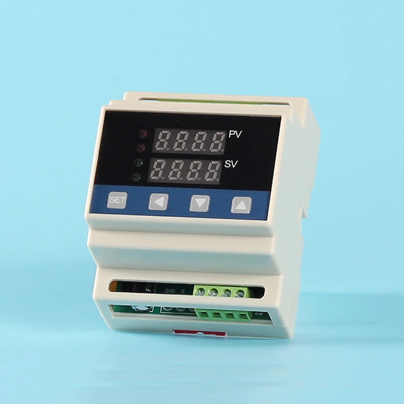 

Cu50(-50.0~150.0'C)/PT100(-199.9~600.0'C)/K(-30.0~1300'C) Din thermostat termoregulator with 4-20mADC Output